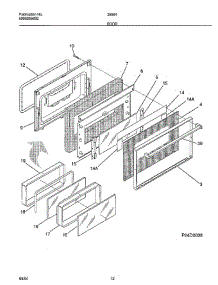 Door parts for Frigidaire Range 285947A from AppliancePartsPros.com