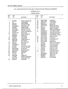 Basic Body Page 2 parts for Frigidaire Range 2872A from AppliancePartsPros.com