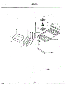 Top / Drawer parts for Frigidaire Range 2893 from AppliancePartsPros.com