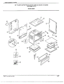 30" Floor Supported Basic Body parts for Frigidaire Range 4409A from AppliancePartsPros.com