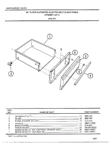 Utility parts for Frigidaire Range 4467A from AppliancePartsPros.com