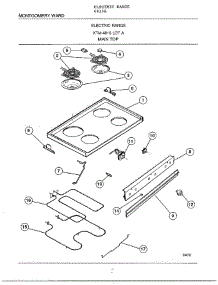 Main Top parts for Frigidaire Range 4813A from AppliancePartsPros.com