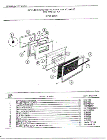 30" Floor / Oven Door parts for Frigidaire Range 4448B from AppliancePartsPros.com