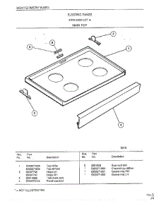 Main Top parts for Frigidaire Range 4822A from AppliancePartsPros.com