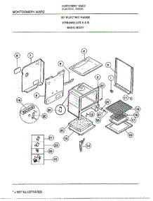 30` Basic Body parts for Frigidaire Range 4460B from AppliancePartsPros.com