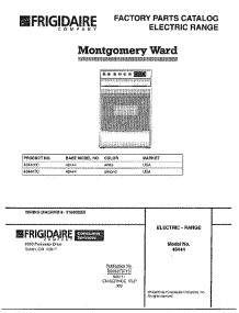 Electric Range Front Cover parts for Frigidaire Range 484447C from AppliancePartsPros.com