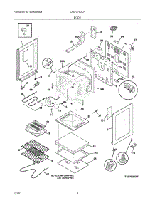 05 - Body parts for Frigidaire Range CFEF376GCF from AppliancePartsPros.com