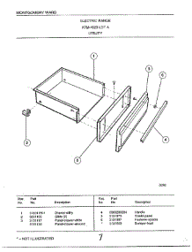 Utility parts for Frigidaire Range 4823A from AppliancePartsPros.com