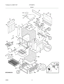 05 - Body parts for Frigidaire Range CFES366FC1 from AppliancePartsPros.com