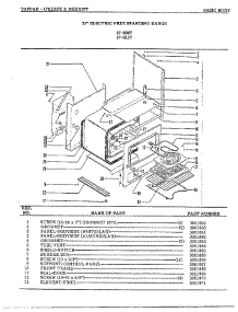 Basic Body parts for Frigidaire Range 37-0117 from AppliancePartsPros.com