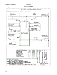 10 - Wiring Diagram parts for Frigidaire Range CFES3025LW3 from AppliancePartsPros.com