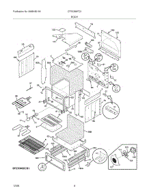 05 - Body parts for Frigidaire Range CFES366FC3 from AppliancePartsPros.com