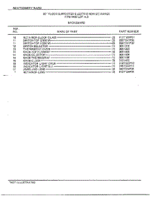 30" Floor / Backguard Page 2 parts for Frigidaire Range 4438B from AppliancePartsPros.com