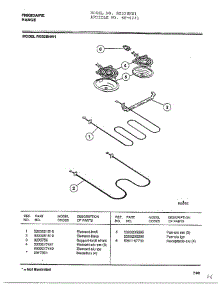 Frigidaire Range Page 4 parts for Frigidaire Range 4231 from AppliancePartsPros.com