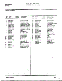 Frigidaire Range Page 6 parts for Frigidaire Range 4231 from AppliancePartsPros.com