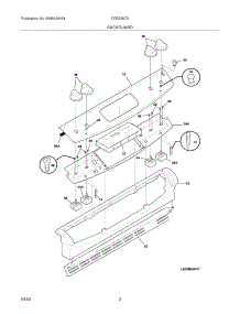 03 - Backguard parts for Frigidaire Range CFES367DS3 from AppliancePartsPros.com