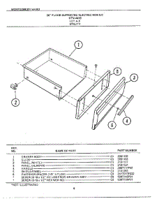30` Floor Utility parts for Frigidaire Range 4418A from AppliancePartsPros.com