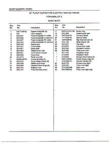 30" Range / Basic Body Page 2 parts for Frigidaire Range 4530A from AppliancePartsPros.com