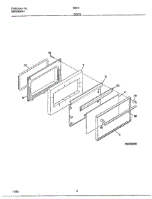 Door parts for Frigidaire Range 480447E from AppliancePartsPros.com