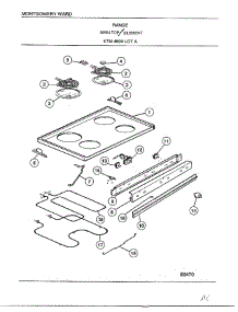 Range /  Main Top Element parts for Frigidaire Range 4809A from AppliancePartsPros.com