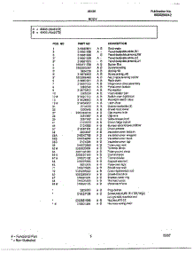 Body Page 2 parts for Frigidaire Range 484367D from AppliancePartsPros.com