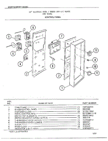 Control Panel parts for Frigidaire Range 8448A from AppliancePartsPros.com