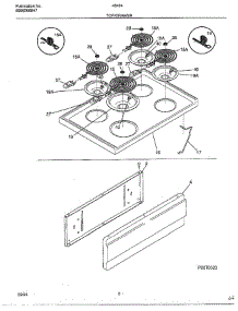 Top / Drawer parts for Frigidaire Range 484240A from AppliancePartsPros.com