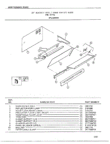 Splasher parts for Frigidaire Range 8448A from AppliancePartsPros.com