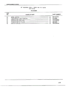 Splasher Page 2 parts for Frigidaire Range 8448A from AppliancePartsPros.com