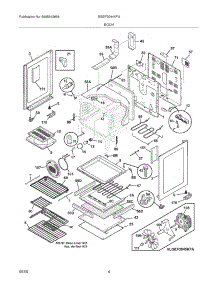 05 - Body parts for Frigidaire Range BGEF3044KFA from AppliancePartsPros.com