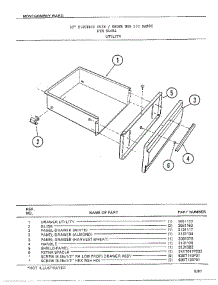 Utility parts for Frigidaire Range 8448A from AppliancePartsPros.com