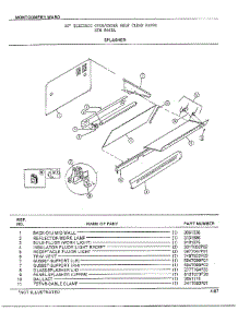 Splasher parts for Frigidaire Range 8468A from AppliancePartsPros.com