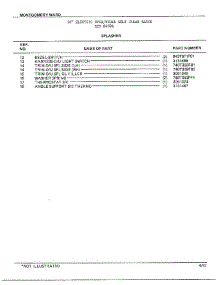 Splasher Page 2 parts for Frigidaire Range 8468A from AppliancePartsPros.com