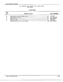 Oven Door Page 2 parts for Frigidaire Range 8468A from AppliancePartsPros.com