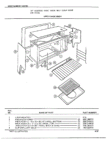 Upper Basic Body parts for Frigidaire Range 8468A from AppliancePartsPros.com