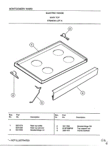 Main Top parts for Frigidaire Range 4530A from AppliancePartsPros.com