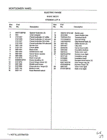 Basic Body Page 2 parts for Frigidaire Range 4530A from AppliancePartsPros.com