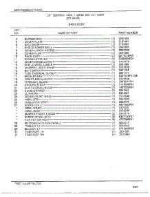 Basic Body Page 2 parts for Frigidaire Range 8448A from AppliancePartsPros.com