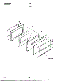 Door parts for Frigidaire Range 484367D from AppliancePartsPros.com