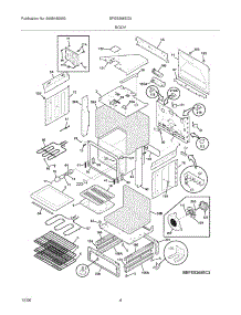 05 - Body parts for Frigidaire Range BFES368EC5 from AppliancePartsPros.com