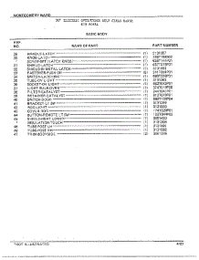 Basic Body Page 3 parts for Frigidaire Range 8468A from AppliancePartsPros.com