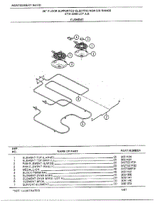 30" Floor Supported Elec Element parts for Frigidaire Range 4458A from AppliancePartsPros.com
