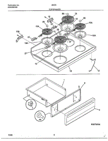 Top / Drawer parts for Frigidaire Range 484360B from AppliancePartsPros.com