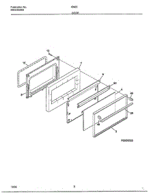 Door parts for Frigidaire Range 484360B from AppliancePartsPros.com
