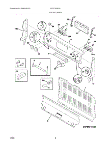 03 - Backguard parts for Frigidaire Range BFEF320ES1 from AppliancePartsPros.com