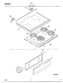Top / Drawer parts for Frigidaire Range 486547A from AppliancePartsPros.com