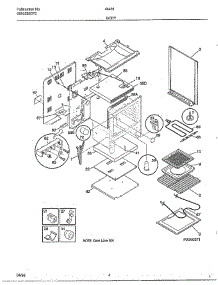 Body parts for Frigidaire Range 484360A from AppliancePartsPros.com