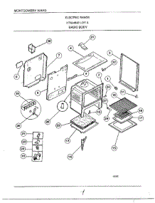Basic Body parts for Frigidaire Range 4843A from AppliancePartsPros.com