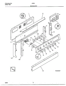 Backguard parts for Frigidaire Range 486647C from AppliancePartsPros.com
