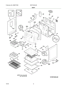 05 - Body parts for Frigidaire Range BKEF3048LSB from AppliancePartsPros.com